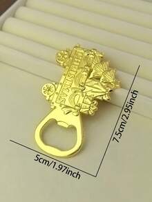 圣诞主题开瓶器：圣诞老人、泰迪熊、圣诞树、雪人 - 厨房及派对用品 - 不锈钢材质，葡萄酒开瓶器，圣诞礼物，圣诞快乐 - 金色 - 查看 18