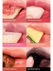 Rom&nd Romand Lasting Glasting Lip Tint 28 Snow Strawberry, Jelly Texture, Moisturizing Glossy, Non-Sticky, Layerable, Lightweight Long-Lasting, Angled Heart-Shaped Applicator, Pocket-Sized, Radiant Finish, 5-Second Office Makeup, Korean Cosmetics, 3.5g/0.12oz - 28 Dâu tây tuyết - Xem 10