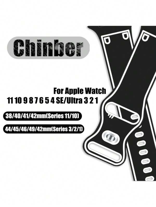 chinbersky Comic Print Graffiti Silicone Watch Band Compatible With Apple Watch Dial Of 38mm 40mm 41mm 42mm 44mm 49mm 46mm Adjustable Soft Strap Compatible With IWatch SE Ultra Watch Series 10/9/8/7/6/5/4/3/2/1 Cartoon Wristband
