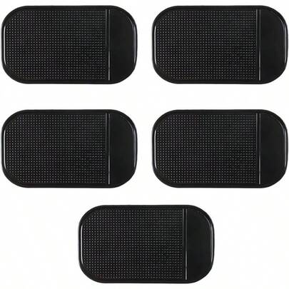 5PCS Car Dashboard Non - Slip, Thicker Sticky Anti Slip Pad, Cell Phone Bracket Mats, Anti - Slip Pads Cell Phones, Keys, GPS, Coins, Mirrors 5PCS