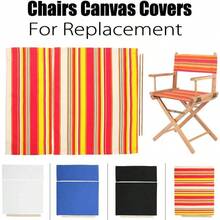 2X Black Outdoor Director Chair Replacement Cover Canvas Stool Protector Seat Cover Sheet - Blackx2 - View 3