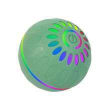 猫狗通用跳跳球，智能电动宠物玩具，USB充电，多种颜色可选，大型互动狗狗玩具，彩色条纹设计，经久耐用，USB充电，采用坚韧的热塑性橡胶制成，狗狗球形玩具，宠物玩具设计，可充电宠物玩具 - 彩色 - 查看 15