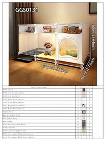 Detachable Indoor Dog House With Litter Box, Convenient Installation, Spacious For Rabbits, Cats, Small Pets - Multicolor - View 19