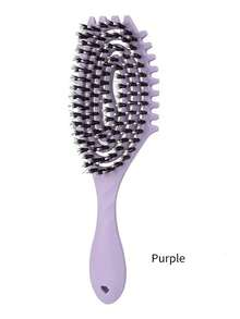 1pc Define Styling Tangled Hair Comb Hollow Comb Salon Hair Massage Air Comb Cushion Curl Brush Anti-Static Styling Brush Used To Comb Tangled Hair, Massage Scalp, Use In Bathroom, Dressing Table, Suitable For Both Men And Women - Multicolor - View 8