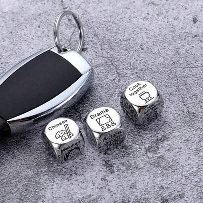 Date Night Gifts For Couples One Year Anniversary Valentines Day Gifts For Him Her Food Movie 3PCS Dice Decide...