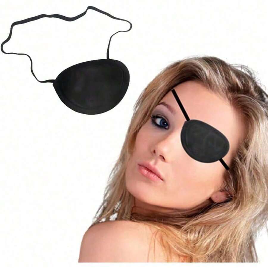 Monocular Black Eye Patch, Washable, Amblyopia, Medical Eye Patch, Suit Adults And - 1 - View 1