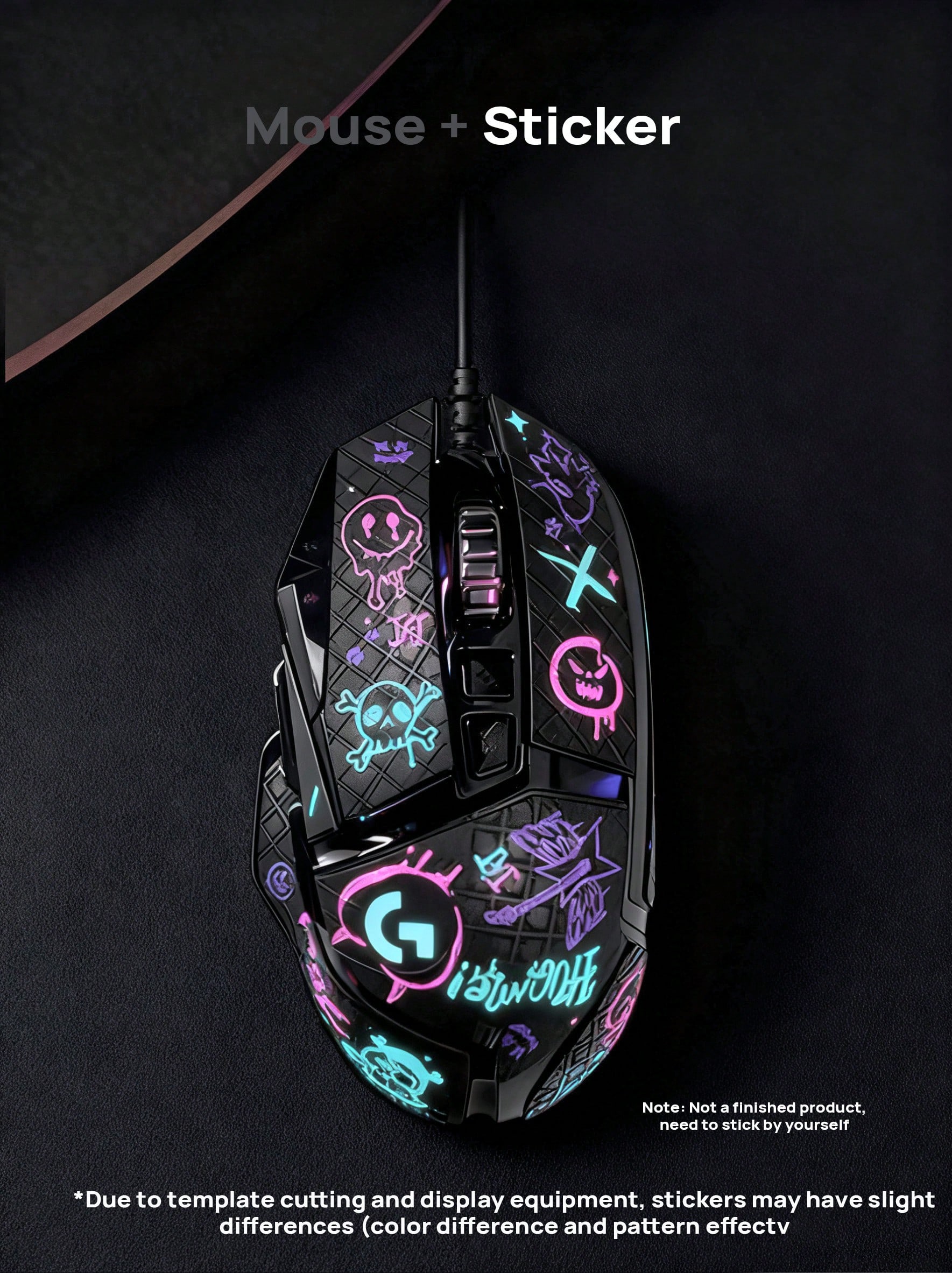 Pegatinas antideslizantes HERO Black + JAJ (de colores)