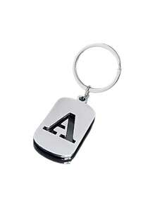 1pc Letter A-Z Hollowed-Out Keychain,Shiny Alloy Charm, Key Chain,Ring Bag,Backpack Charm,Car Hanging,Simple, Wallet And Handbag Accessories,Individual And Versatile Backpack, Car And Military Badge Pendant,For Women Men,Friends, Family And Girlfriends, Christmas Gifts, New Year's Gifts - Multicolor - View 20