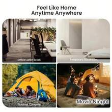 Colchón de aire inflable con cabecera y almohadas, sofá cama inflable, adecuado para uso en interiores y exteriores. - Albaricoque - Ver 7