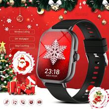 2.01" Full Touch Screen Smart Watch, Unisex Silicone Band Fitness Tracker, Pedometer, Calorie Counter, Multiple Sports Modes, Alarm, Call & Message Reminder, Compatible With Android & IOS, Fashionable Gift For Men/Women