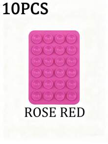 3/5Pcs Multi-Purpose Square Silicone Suction Cup Mobile Phone Holder, 24-Hole Suction Cup With Strong Adhesiveness, 1/10/20/30/40/50/60Pcs,Suitable For Various Scenarios To Prevent Phone Falling, Used For Video, Vibration, And Self-Portrait Phone Accessories