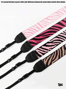 1pc Zebra Stripe Camera Shoulder Strap, Suitable For Various DSLR Cameras And Some Mirrorless Cameras - Multicolor - View 2