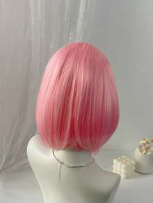 Ania角色扮演假发，粉色合成假发，派对服装 - 粉色 - 查看 2