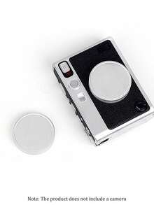 適用於富士微米專用鏡頭的防水防塵鋁合金相機保護套，即時相機鏡頭保護套 - 銀色 - 查看 2