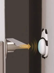 1pc/4pcs Cartoon Anti-Collision Soft Rubber Door Handle Bumper Pad, Cabinet Door Shock Absorber, Fridge Door Stopper - A - View 1