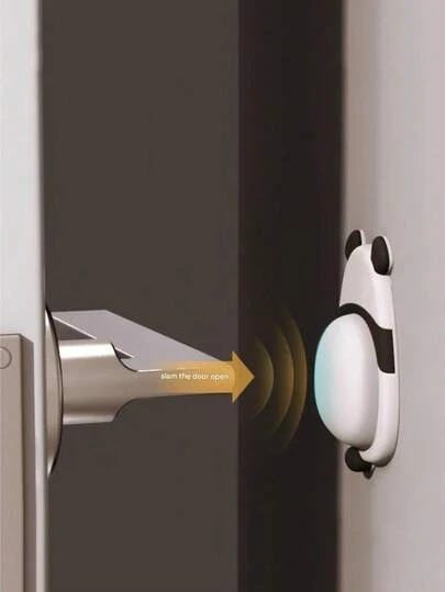 1pc/4pcs Cartoon Anti-Collision Soft Rubber Door Handle Bumper Pad, Cabinet Door Shock Absorber, Fridge Door Stopper