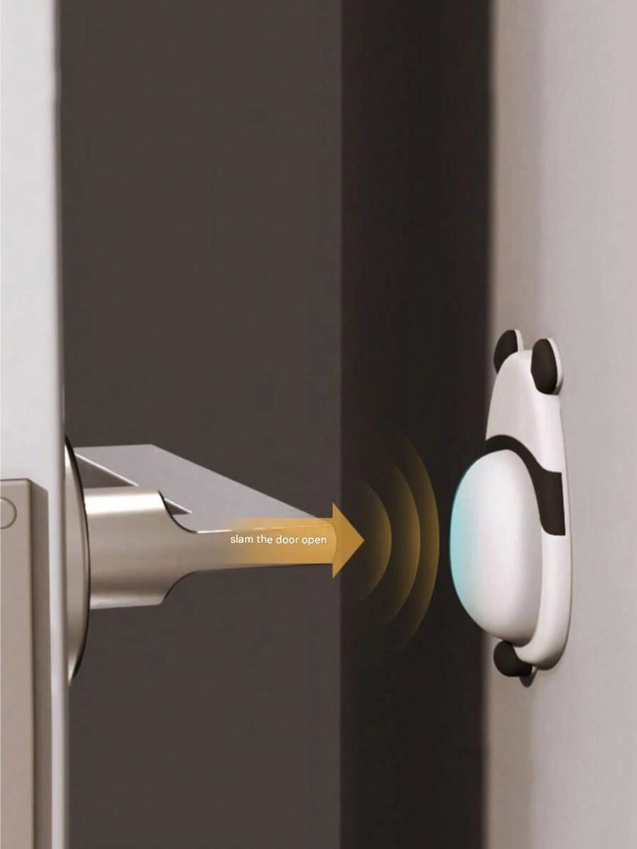 1pc/4pcs Cartoon Anti-Collision Soft Rubber Door Handle Bumper Pad, Cabinet Door Shock Absorber, Fridge Door Stopper - A - View 1