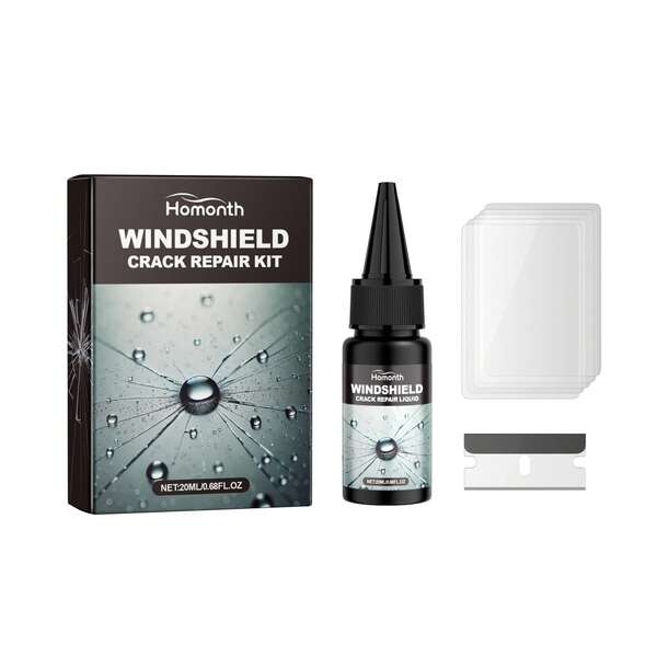 Windshield Crack Repair Kit, Car Front Windshield Nano Repair Fluid Kit, Quick Repair Of Cracks, Clear Vision,  Travel