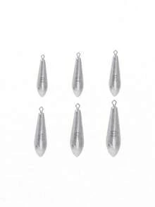 10pcs Weight Sinker Willow Leaf Shaped Sinker For Bottom Fishing Weight Lead Sinker