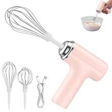 Multi-Functional Wireless Handheld Electric Mixer, Electric Egg Beater, Milk Frother, Home Baking Cake Cream Mixer, 2 Blender Heads, 3 Speed Settings, Powerful Power Easy To Clean,Stainless Steel Mixer, Kitchen Appliances Tools - Multicolor - View 12