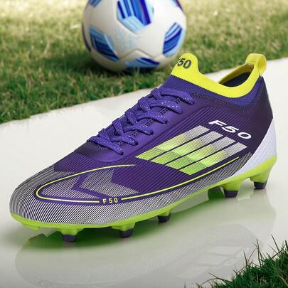 1 Pair Men/Women Adult Student Football Shoes, Low-Top Outdoor Team Competition Sports Shoes, Large Size Non-Slip Wear-Resistant AG Studs FG Natural Grass Soft Ground Real Grass Men's Football Training Shoes, Lace-Up, Leather Football Shoes, Lightweight High-Performance Anti-Slip Design High-Top Professional Football Boots, Hot Selling Factory Direct