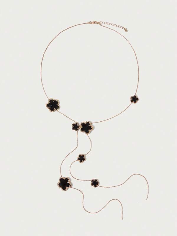 Glisma 1pc Fashionable New Style Geometric Round & Asymmetrical Shape European And American Style Versatile Necklace