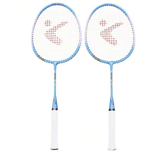 Badminton Racket Set Aluminium Alloy Lightweight Cartoon Design Training Rackets For Outdoor Exercise Practice