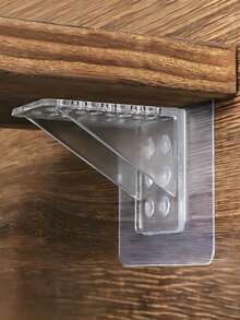 5pcs Partition Bracket Holders, No Drill Shelf Supports, Wardrobe Divider Clips, Triangular Brackets - Multicolor - View 10