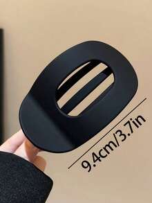 Bộ 4 kẹp tóc/1 kẹp tóc nhựa in họa tiết da báo màu đen bóng, nâu, kích thước lớn 9.4cm/3.7in dành cho nữ, thời trang, đa năng, cao cấp, thanh lịch, tối giản, màu trơn, phù hợp cho đi chơi hàng ngày, thường ngày, dự tiệc, đi biển, đi làm, kỳ nghỉ, tạo kiểu tóc, rửa mặt/gội đầu, trang điểm, phụ kiện trang phục, kẹp tóc, phụ kiện tóc, phụ kiện đội đầu, ghim cài tóc. - Nhiều màu - Xem 2