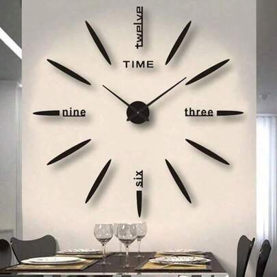 Leuchtende digitale Uhr DIY Stereoskopische Wanduhr Geräuschlose Uhr Wohnzimmer Schlafzimmer Wanduhr Heim Dekorationen Schulanfang Raumdekoration Schulmaterial