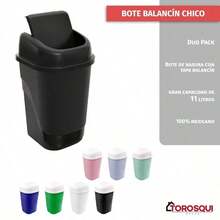Toroski cubo de basura con tapa pack de 24 o 10 contenedores de 11 litros cada uno con tapa cubo de cocina - 2 - Ver 5