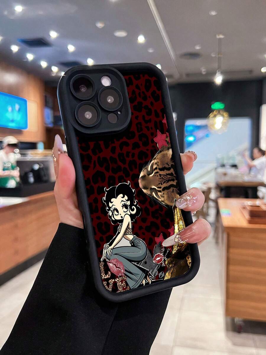 Funda para teléfono Leopard Lover, compatible con teléfonos , 17, 16 Pro Max, 15 Pro Max, 13 y 12. Fabricada en TPU para una protección eficaz contra golpes y caídas. Un regalo ideal para familiares, amigos, seres queridos, parejas y para San Valentín. - Blanco - Ver 1
