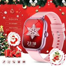 2.01" Full Touch Screen Smart Watch, Unisex Silicone Band Fitness Tracker, Pedometer, Calorie Counter, Multiple Sports Modes, Alarm, Call & Message Reminder, Compatible With Android & IOS, Fashionable Gift For Men/Women
