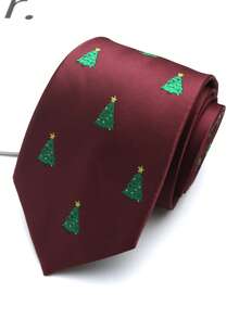 1条酒红色和橄榄绿手工男女通用领带，适合休闲、街头、派对等场合。 - 彩色 - 查看 9