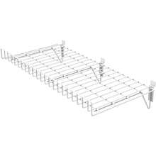 repisas Genérico Repisa de Alambre para Panel ranurado, Blanca - Negro - Ver 1