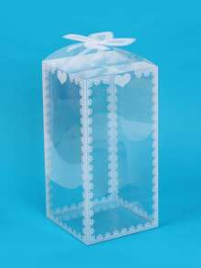 Hộp quà tặng trong suốt 10 chiếc - Hộp nhựa có thể gấp lại để đựng đồ trang sức, nến, xà phòng, búp bê - Quà tặng tiệc tùng bền bỉ và đồ dùng cưới, Hộp quà tặng trong suốt trang trí, Hộp quà tặng trang sức, Hộp quà cưới, Thiết kế thanh lịch, - trắng - Xem 13