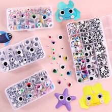 4mm-18mm Colorful Movable Plastic Doll Eyes (Some With Eyelashes), Self-Adhesive, Suitable For Scrapbooking And Craft Decoration, Mixed Packaging, Multiple Colors Available - Multicolor - View 2