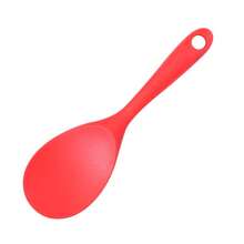 1pc Integrated Silicone Rice Spoon, Non-Stick Rice Scoop, Heat-Resistant Rice Cooker Spoon, Kitchen Rice Spoon, Fully Wrapped Rice Scoop Kitchen Utensils, Suitable For Rice, Salad, Mashed Potatoes