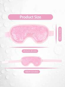 Reusable Cooling Gel Eye Mask - Cold/Hot Soothing Moisturizing PVC Ice Pack, Suitable For All Skin Types, Travel Essential Cold/Hot Compress Eye Mask, Multi-Functional Eye Mask, Refreshing Beauty Eye Mask, Plush Ice Bag Sleep Eye Mask - Multicolor - View 4