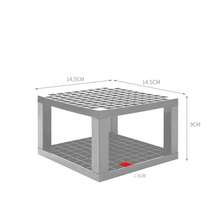 Soporte de plástico desmontable para bolígrafos, soporte para pinceles de pintura de 96 agujeros, soporte portátil para lápices, almacenamiento de pinceles de pintura, caja de almacenamiento de papelería - Gris - Ver 12