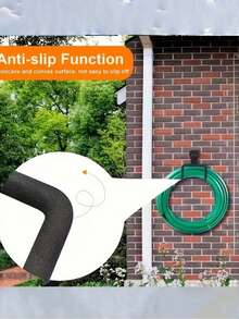 Heavy-Duty Garden Hose Bracket - Rust-Proof Wall-Mounted Storage Rack For Outdoor Gardens And Garages - Includes Screw Pack - Easy Installation And Space-Saving; Hose Organizer | Modern Garden Accessories | Durable Garden Equipment; Non-Marking Adhesive Transparent Wall Hooks, Strong Waterproof Wall Hooks, Drill-Free Self-Adhesive For Bathrooms, Kitchens, Bedrooms And Outdoors.