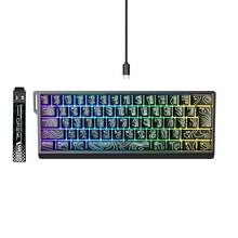 60% Gaming Keyboard, Numeric Keypad And Mouse Set. This Mini Gaming Keyboard Has 61 Keys And Features True RGB Backlighting. Detachable Type-C Cable, Suitable For PC Gamers, Typists, Travelers And Business Users. Portable And Compact, Making It An Ideal Choice For Christmas Gifts, New Year Gifts, Christmas Decorations, Children's Christmas Gifts, Family Gifts, And Year-End Gifts. - 黑色 - 查看 12