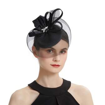 1 st fascinator hårstycke brud strass dekoration för bröllop tävlingar fest bröllopsevenemang