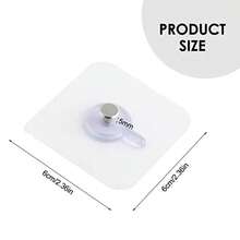 60/30/20/10/1 Translucent Photo Frame Strong Adhesive Hooks, No Drilling Required, Hole-Free And Traceless Load-Bearing Hooks, Strong Adhesive Hooks, Removable, Transparent, Waterproof, Rustproof, Suitable For Clothes, Hats, Tableware, Shoes, Accessories, Kitchenware, Bags, Etc - Multicolor - View 11