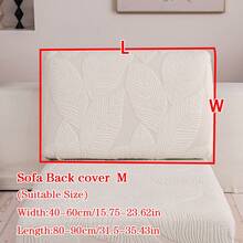 1件装毛绒提花防滑沙发座垫套，柔软亲肤，防宠物抓挠，弹性沙发套，适用于L型组合沙发和1/2/3/4座沙发，四季皆宜（单独出售） - 米色 - 查看 19