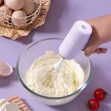 Máy trộn điện cầm tay không dây đa năng, máy đánh trứng, máy tạo bọt sữa, máy trộn kem làm bánh tại nhà, 2 đầu trộn, 3 tốc độ, mạnh mẽ, dễ vệ sinh, máy trộn bằng thép không gỉ, dụng cụ nhà bếp - Nhiều màu - Xem 1