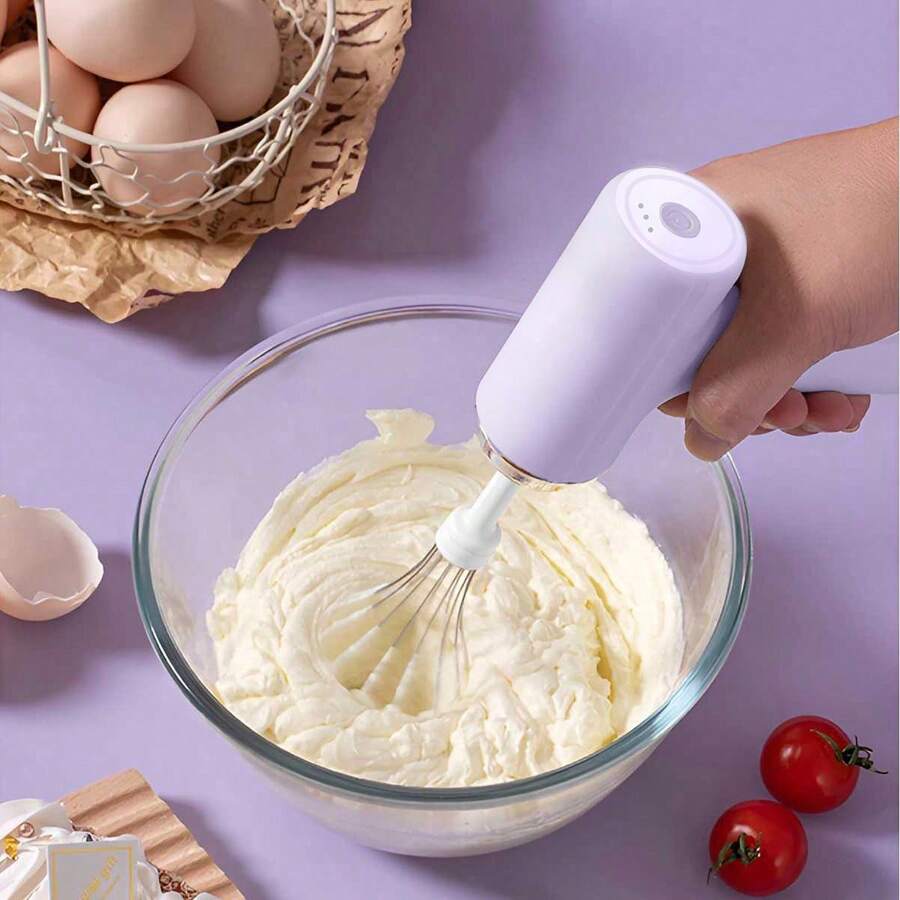 Máy trộn điện cầm tay không dây đa năng, máy đánh trứng, máy tạo bọt sữa, máy trộn kem làm bánh tại nhà, 2 đầu trộn, 3 tốc độ, mạnh mẽ, dễ vệ sinh, máy trộn bằng thép không gỉ, dụng cụ nhà bếp - Nhiều màu - Xem 1