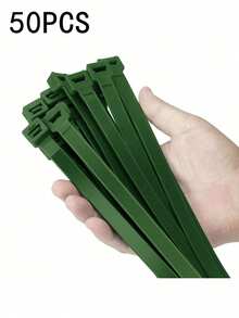 1 Packung mit 100 Stücke, 4 Zoll 3mm Nylon Gartenkabelbinder, selbstverriegelnd, Verdrehkabelbinder, Mehrzweck-Kabelbinder für Innen- und Außengärten