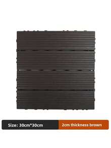 5pcs/10pcs/15pcs PVC Plastic Self-Assembling Balcony Terrace Garden Outdoor Waterproof Anti-Corrosion Floor Tiles, Yard Outdoor Waterproof Ceramic Tiles