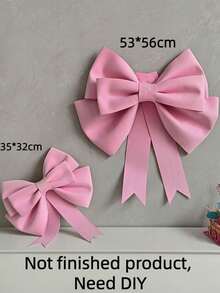 1个大号粉色蝴蝶结，可DIY，适用于公主生日、情人节、母亲节、妇女节、结婚纪念日、生日派对背景墙装饰、客厅装饰、公共背景墙装饰，也适用于圣诞树顶装饰、门窗装饰、派对和婚礼装饰、大型礼品包装、婚礼和生日墙面挂饰。 - 淺粉色 - 查看 4